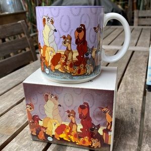 Lady and the Tramp Disney Store 90s collectible mug new in Box used vintage